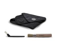 LELIT - Cleaning Kit For Coffee Machines - With Microfibre Cloth, Wooden Brush & Nylon Brush - PLA9101 - Black
