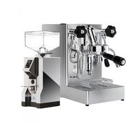 Lelit Mara X PL62X HX Boiler-Type Espresso Coffee Machine - St. Steel + Eureka Mignon Silent Range Specialità 16cr Coffee Grinder - Chrome
