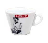 LELIT PL302 Cappuccino Cup - Saucer - 6 pcs, Porcelain, 190 Cubic_Centimeters, White