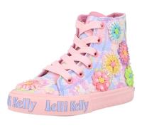 Lelli Kelly Canvas White Girls Baseball Boots Eloise Mid Ankle LK4910 (Lilac, UK Footwear Size System, Little Kid, Numeric, Medium, 1)