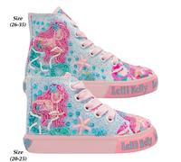 Lelli Kelly Girls Baseball Boots Unicorn Mermaid Mid Pink Multi Fantasia Shoes