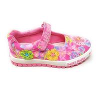 Lelli Kelly Girls Eloise Dolly Canvas Shoes Sequin Flowers LK4911