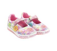 Lelli Kelly Girls Eloise Dolly Canvas Shoes Sequin Flowers LK4911 (Pink, UK Footwear Size System, Little Kid, Numeric, Medium, 6.5)