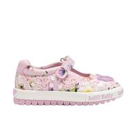 Lelli Kelly Girls LK5415 Serena White Pink Canvas Butterfly Dolly Shoes