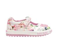 Lelli Kelly Girls LK5415 Serena White Pink Canvas Butterfly Dolly Shoes