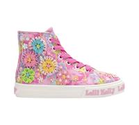 Lelli Kelly Canvas White Girls Baseball Boots Eloise Mid Ankle LK4910 (White, UK Footwear Size System, Little Kid, Numeric, Medium, 8)