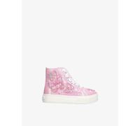 Lelli Kelly Lelli Kelly Kids' Butterfly Bead-Embellished Canvas Trainers Pink Eur 31 / 12.5 UK Kids
