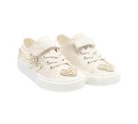 Lelli Kelly LK4179 (BI01) Sharon Low White Gold Heart Rope Canvas Shoes (White, UK Footwear Size System, Little Kid, Women, Numeric, Medium, 11)
