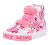 Lelli Kelly LK4371 (BI02) Brooke White Fantasy Lined Adjustable Canvas Boot (White Fantasty, UK Footwear Size System, Little Kid, Women, Numeric, Medium, 10)