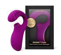Lelo Cruise Dual Stimulation Sonic Massager vibrator with clitoral stimulator Purple 17 cm