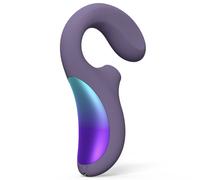 Lelo Enigma Wave Dual Stimulation vibrator with clitoral stimulator cyber purple 18,2 cm