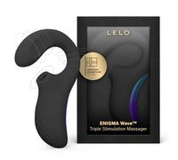 LELO Enigma Wave Triple Stimulation Wireless Vibrator for Women, Clit Sucking and G-spot Vibrator with WaveMotion Technology and 8 Vibrating Patterns, Sex Toy with Triple Motor, Black