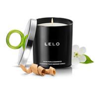 LELO Flickering Touch Massage Candle, Snow Pear & Cedarwood Scent | This massage candle melts into warm oil, delivering a luxurious skin treatment for sensual, soothing massage.