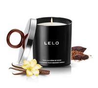 LELO Flickering Touch Massage Candle, Vanilla & Creme de Cacao Scent | This massage candle melts into warm oil, delivering a luxurious skin treatment for sensual, soothing massage.
