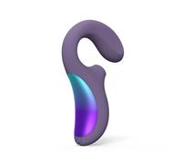 Lelo Enigma Wave Dual Stimulation vibrator with clitoral stimulator cyber purple 18,2 cm