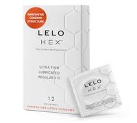 LELO HEX Original - Ultra Thin Condoms, Increased Strength, 12 Pack
