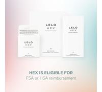 LELO HEX Original Ultra Thin Condoms with Increased Strength, Male