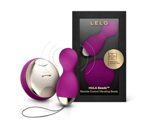 LELO Hula Beads, Twisting, Turning and Vibrating Pleasure Beads (Kegel Balls for Women) Vibrator Egg Ben Wa Balls Bullet Vibration Egg Wireless Remote Control Vibrator, Deep Rose