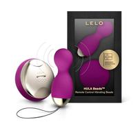 LELO Hula Beads - Vibrating Kegel Balls, Remote-Control, Deep Rose | These vibrating kegel balls twist and turn to strengthen pelvic muscles, with wireless remote control for women.