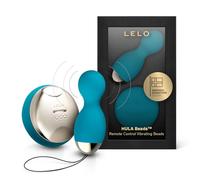 LELO Hula Beads - Vibrating Kegel Balls, Remote-Control, Ocean Blue | These vibrating kegel balls twist and turn to strengthen pelvic muscles, with wireless remote control for women.