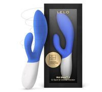 LELO INA Wave 2 Rabbit Vibrator, G Spot Clitoral Massager California Sky