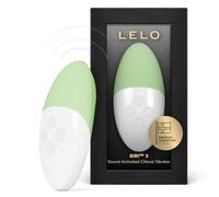 LELO SIRI 3 Sound Activated Small Personal Vibrator, Mini Massager with 8 Pleasure Settings, Small Clit Vibrator with SoundSense Technology, Waterproof Bullet Vibrator for Clit, Pistachio Cream
