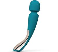 LELO Smart Medium Wand 2 Ocean Blue Rechargeable Body Massager, Size 21 cm x 8.5 cm x 4.5 cm, Color Tuquoise foncé