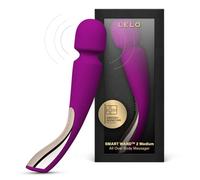 LELO Smart Wand Medium - Personal Wand Massager, Waterproof, Deep Rose