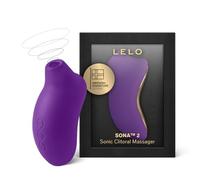 LELO SONA 2 Sonic Waves Clitoral Vibrator, Waterproof Clit Sucking Vibrator, Suction for Women for Deeper Satisfaction, Clitoris Stimulator for Woman (Purple)