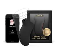 LELO SONA 3 Cruise Female Sonic Massager, Sucking Vibrator Women Sex Toys with Bluetooth App, 12 Settings and Sonic Waves, Adult Sex Toy for Women, Female Vibrators, Suction Vibrator Toys, Black