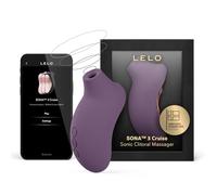 LELO SONA 3 Cruise Female Sonic Massager, Sucking Vibrator Women Sex Toys with Bluetooth App, 12 Settings and Sonic Waves, Adult Sex Toy for Women, Female Vibrators, Suction Vibrator Toys, Plum