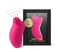 LELO SONA Cruise Suction Vibrator for Enhanced Pleasure, Waterproof and Rechargeable Clit Sucker Sex Toy for Women, Clitoris Stimulator (Cerise)