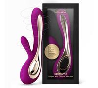 LELO Soraya 2 - Rabbit Vibrator, G-Spot and Clitoral Toy, Deep Rose