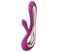 LELO Soraya 2 Rechargeable G-Spot and Clitoral Rabbit Vibrator Deep Rose