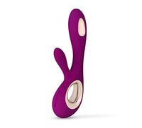 LELO Soraya Wave Luxurious G Spot Rabbit Vibrator Sex Toy, Vibrators for Women with Unique WaveMotion Technology Thrusting Vibrator for a Full Body Pleasure Experience, Adult Sex Toy (Deep Rose)