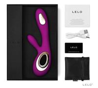 Lelo Soraya Wave Rabbit Vibrator - Deep Rose