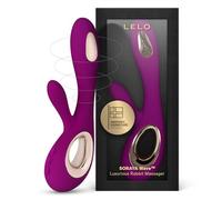 LELO Soraya Wave - Thrusting Rabbit Vibrator, WaveMotion Tech, Deep Rose | This luxurious rabbit vibrator combines thrusting WaveMotion technology with dual stimulation for a full-body experience.