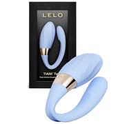 LELO TIANI Twist - App-Controlled Couples Vibrator, 10 Settings, Sea Foam | This dual-action couples vibrator uses SmoothRise technology and app control for synchronized, shared pleasure.