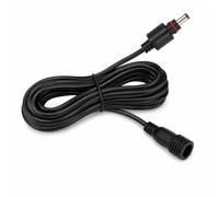 Leloco DC Extension Cable Waterproof 5 m, DC Male to DC Female Extension Cable for Solar Lights, LED Spotlights, Garden Lighting, Outdoor Light, Low Voltage Lighting, Black