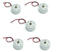 Leloo Lcuihong-Mini dc Motor 5pcs 2MM 2 Wire Brush Motors, DC 1.5V 3V 4.5V 5V 6V, 2 Pins Plug Spacing PH 2.0mm, DC Motor Micro 300 Solar Motor DIY Sparing Parts