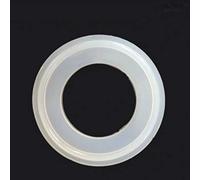 Leloo Lcuihong-O Ring Washers 5PCS Tri Clamp Ferrule Silicone Sealing Strip Gasket, Ring Washer For Homebrew Dairy Product, Wear-resisting (Color : White, Size : 19mm 50.5mm)