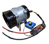 Leloo Lruirui-Motor Dc High-speed Turbo Fan Blades, Metal Ducted Three-phase Brushless DC Motor, DIY Driver Parts (Speed(RPM) : 30A Drive Controller)