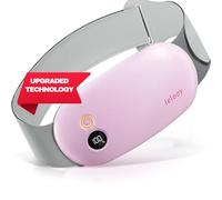 LELOOY Portable Heating Pad for Period Cramps. Menstrual Massager Device for PMS, Pain Relief, Back Pain & Bloating. Cordless 3 Heat Modes Menstruation Cramp Relief Massage with Pads for Women & Girls
