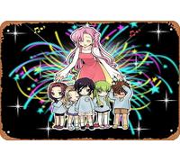 Lelouch Lamperouge, Suzaku Kururugi, Code Geass, C C, Kallen Kozuki, Euphemia Li Britannia, Nunnally Lamperouge Anime Poster Home Wall Art Decoration Retro Metal Tin Sign 8x12 inch