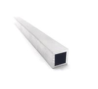 Leluo 15x15mm Aluminum Alloy Square Tube Profile Decorative Material for Model Brackets and Structural Project Buildings(15x15x1mm 500mm)