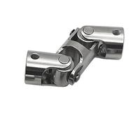 Leluo 1pc Universal Joint Coupler 4mm 5mm 6mm 8mm 10mm Coupling Shaft Motor Metal 3 Section Connector tools(4mm x 4mm)