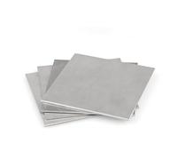 Leluo 304 Stainless Steel Square Plate Polished Sheet for DIY kitchen racks Thickness 0.01-0.15mm 100x100mm Toughness(0.02x100x100mm)