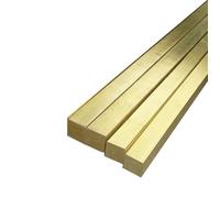Leluo 4pcs Brass Square Stick Thin Rod Solid Bar H59 1mm 1.5mm 2mm 2.5mm 3mm 4mm 4.5mm 5mm 6mm 14mm 15mm Length 500mm Toughness(2x2x500mm)