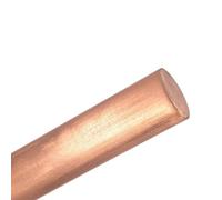 Leluo 500mm length T2 Copper Round Bar Rod Milling Welding Metalworking Dia 14mm 15mm 16mm 18mm DIY(15mm)