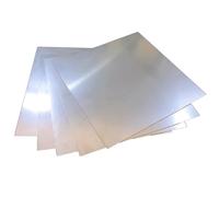 Leluo 5pcs 301 Stainless Steel Board Spring Stainless SUS301 Metal Sheet Plate 100x100mm x Thick 0.1-0.3mm Toughness(0.25x100x100mm)